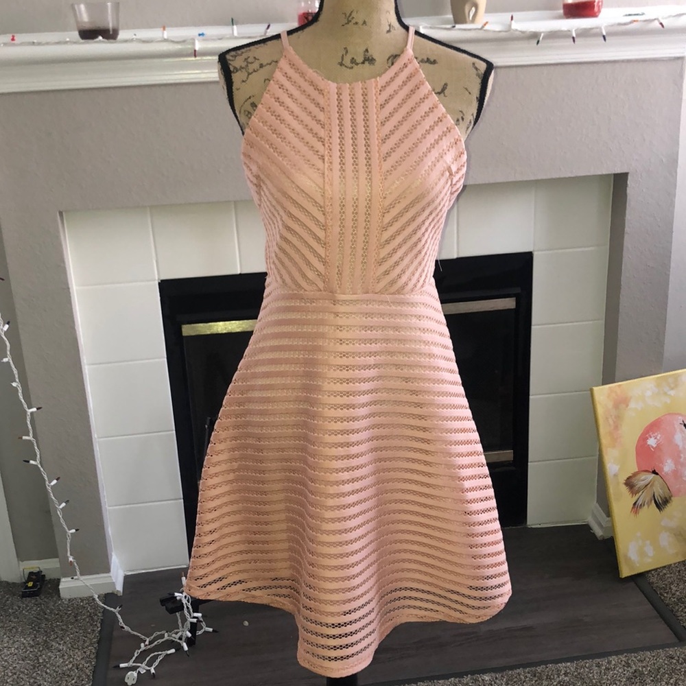 Pink Summer Skater Dress